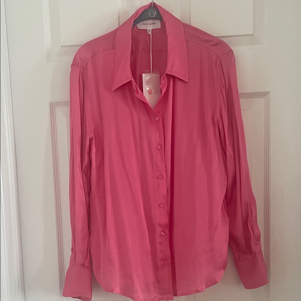 Dear John Satin Pink Top